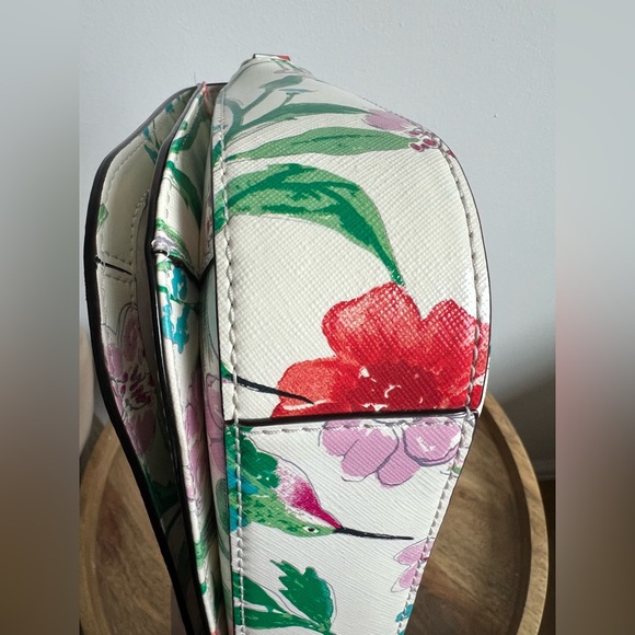 Kate Spade Laurel Way Hummingbird Floral Large Carsen Crossbody Bag LIKE NEW - Picture 5 of 9